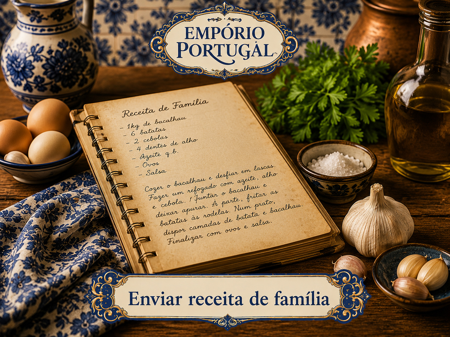 Enviar receita de família no Empório Portugal