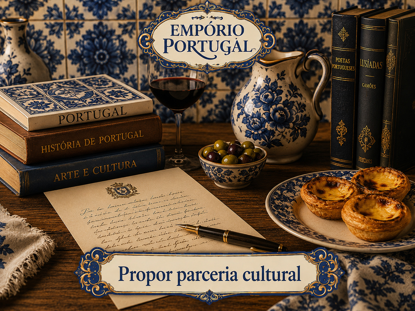 Propor parceria cultural portuguesa