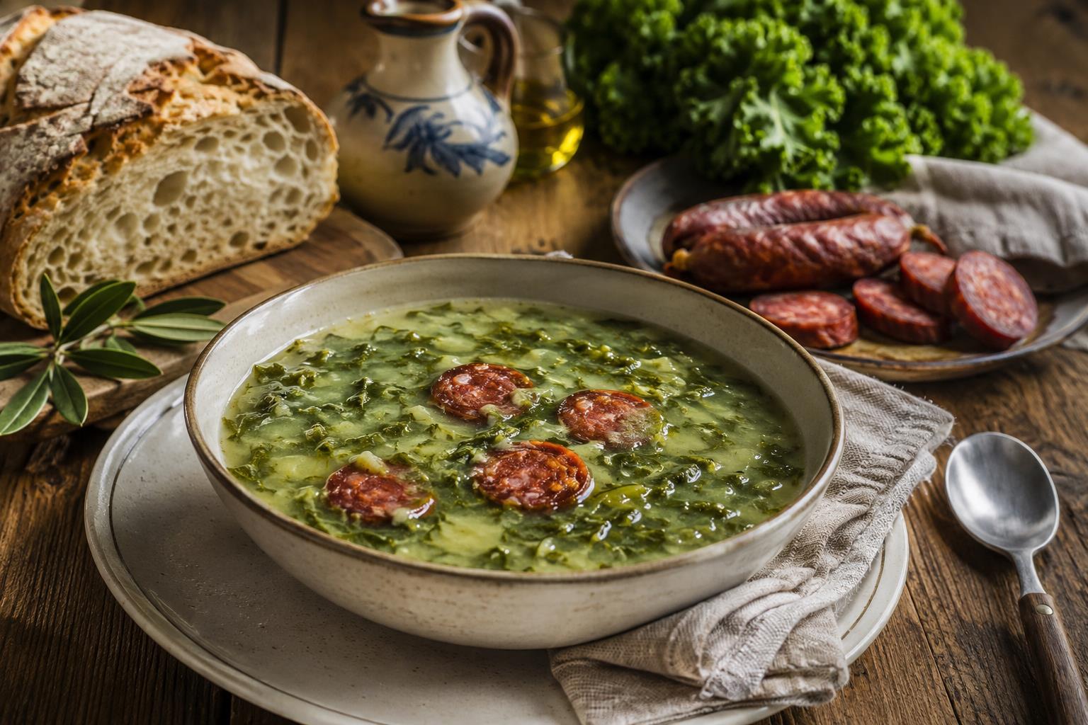 Receitas portuguesas — caldo verde e tradições à mesa